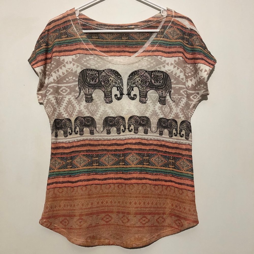 Sage Elephant Shirt | sz M